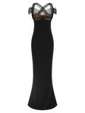 'Draped Padded Cup Maxi' dress