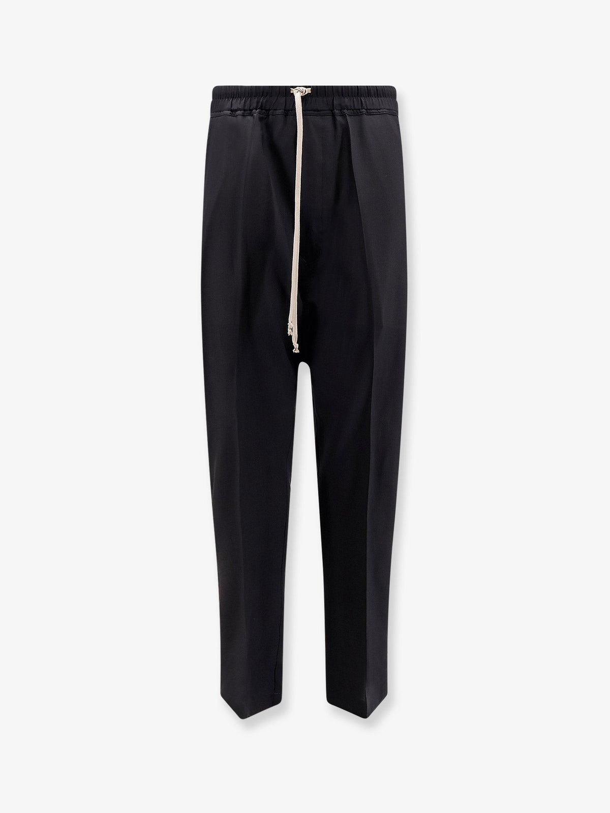 Drawstring Long certified virgin wool trousers
