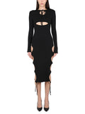 DRESS WITH CUT-OUT DETAILS