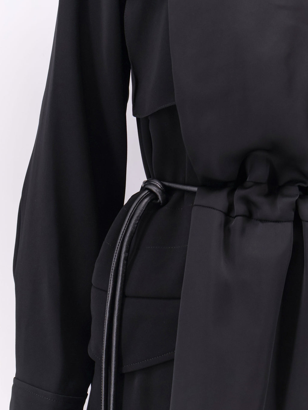 Dress with satin inserts 3