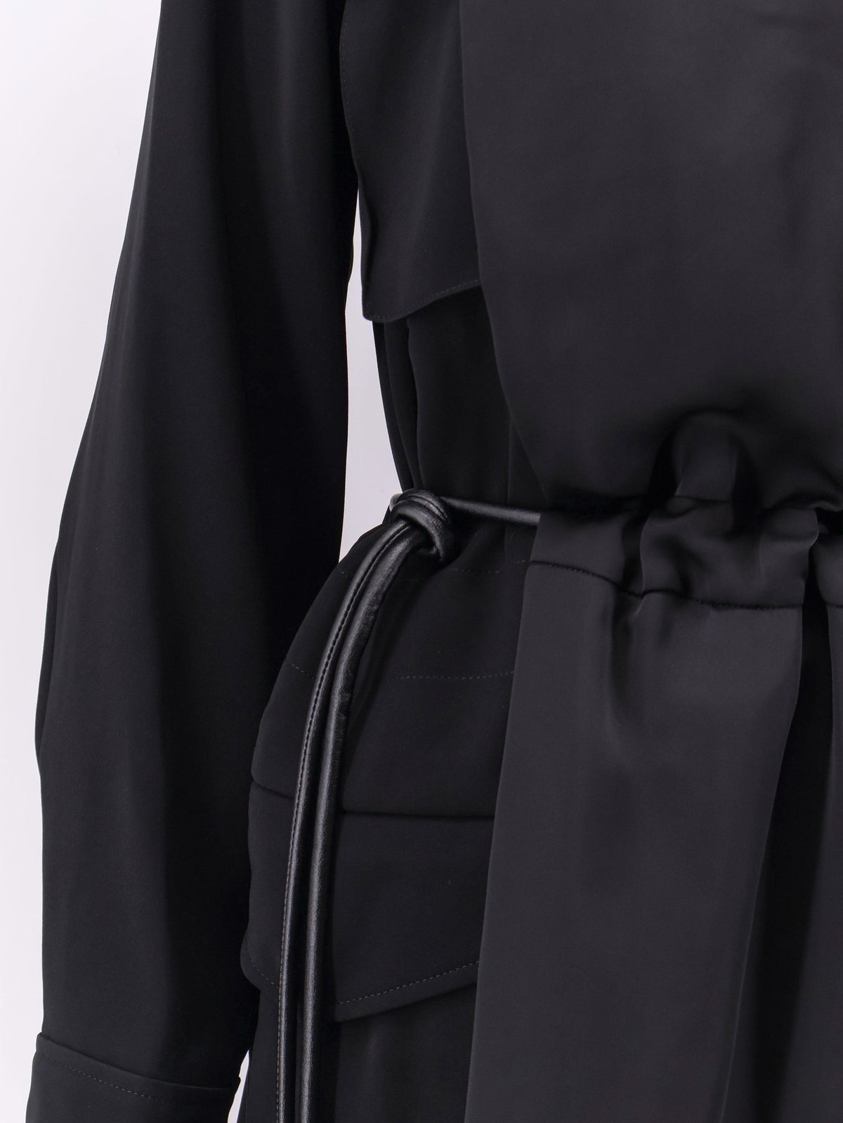 Dress with satin inserts 3