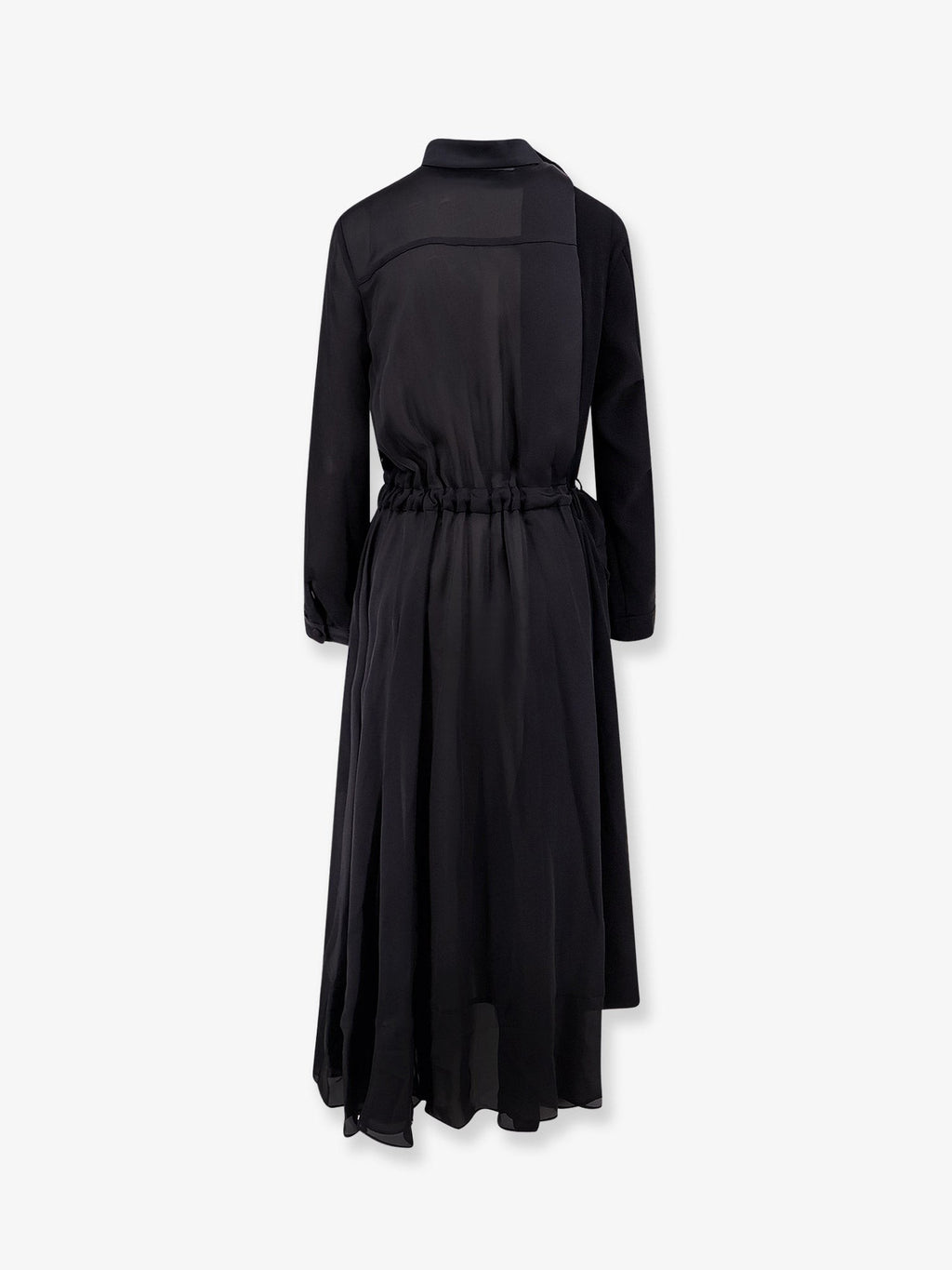 Dress with satin inserts 2
