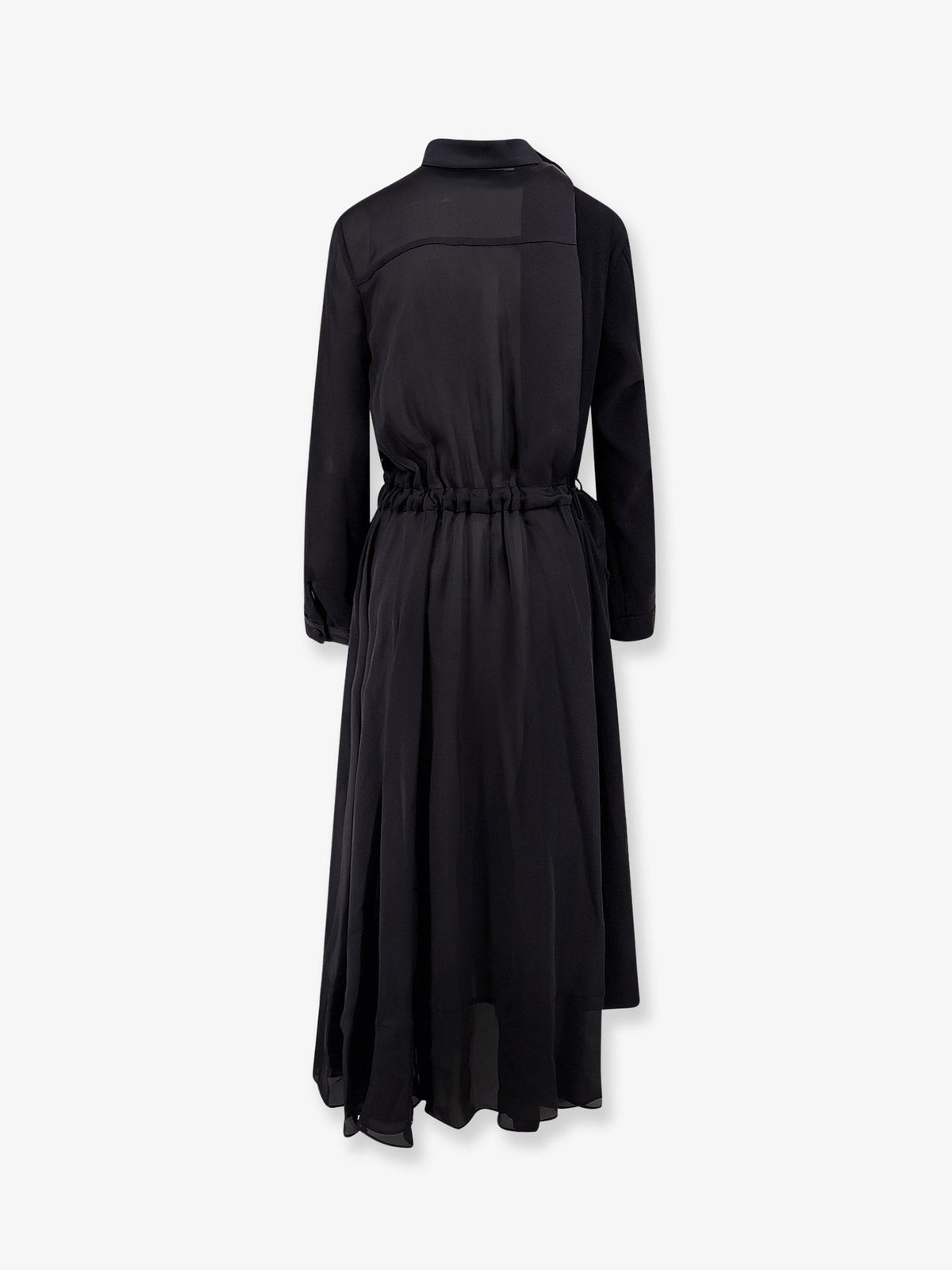 Dress with satin inserts 2