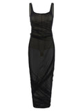 Dress with transparencies