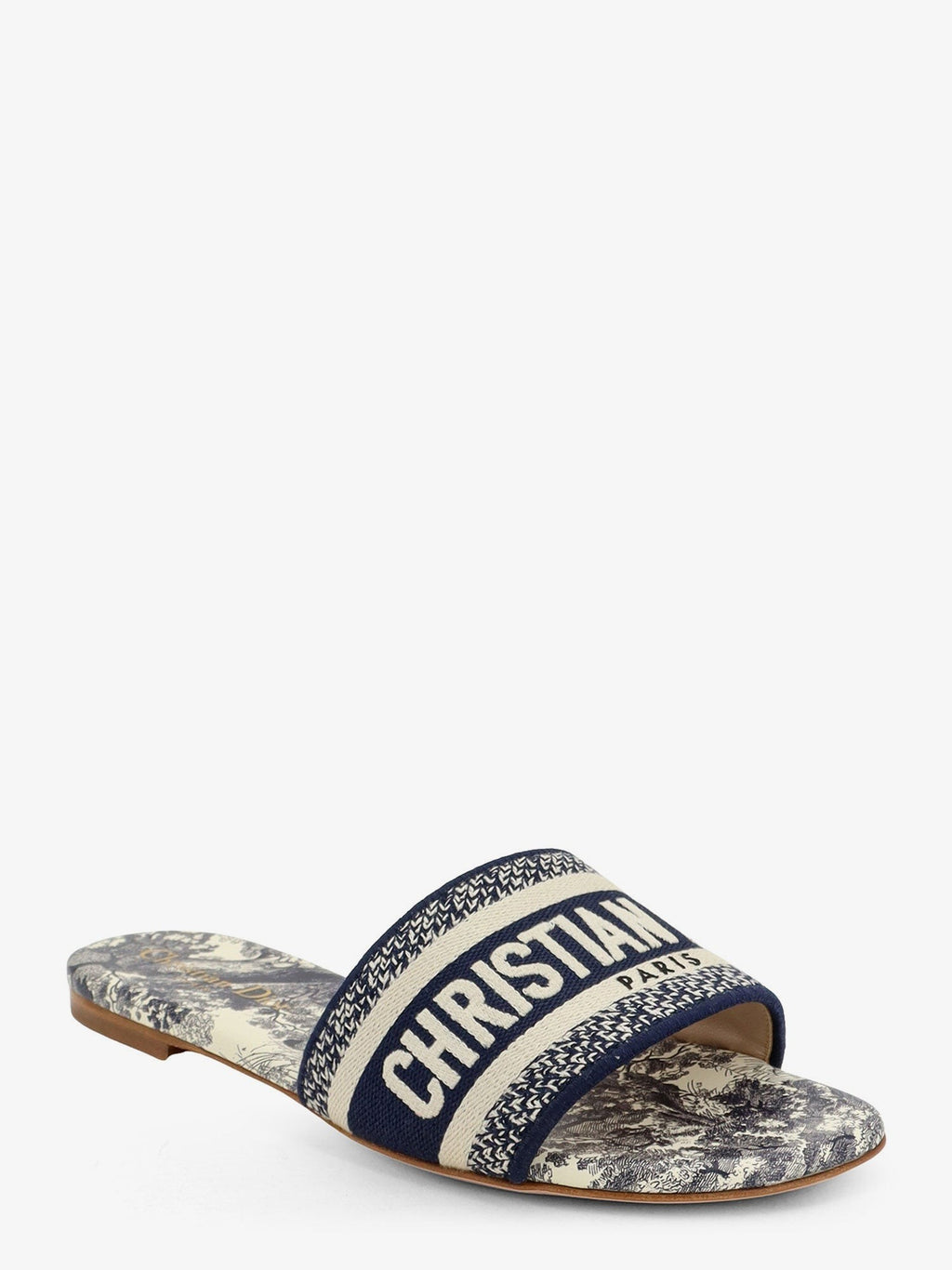 Dway sandals in cotton with Toile de Jouy motif 2