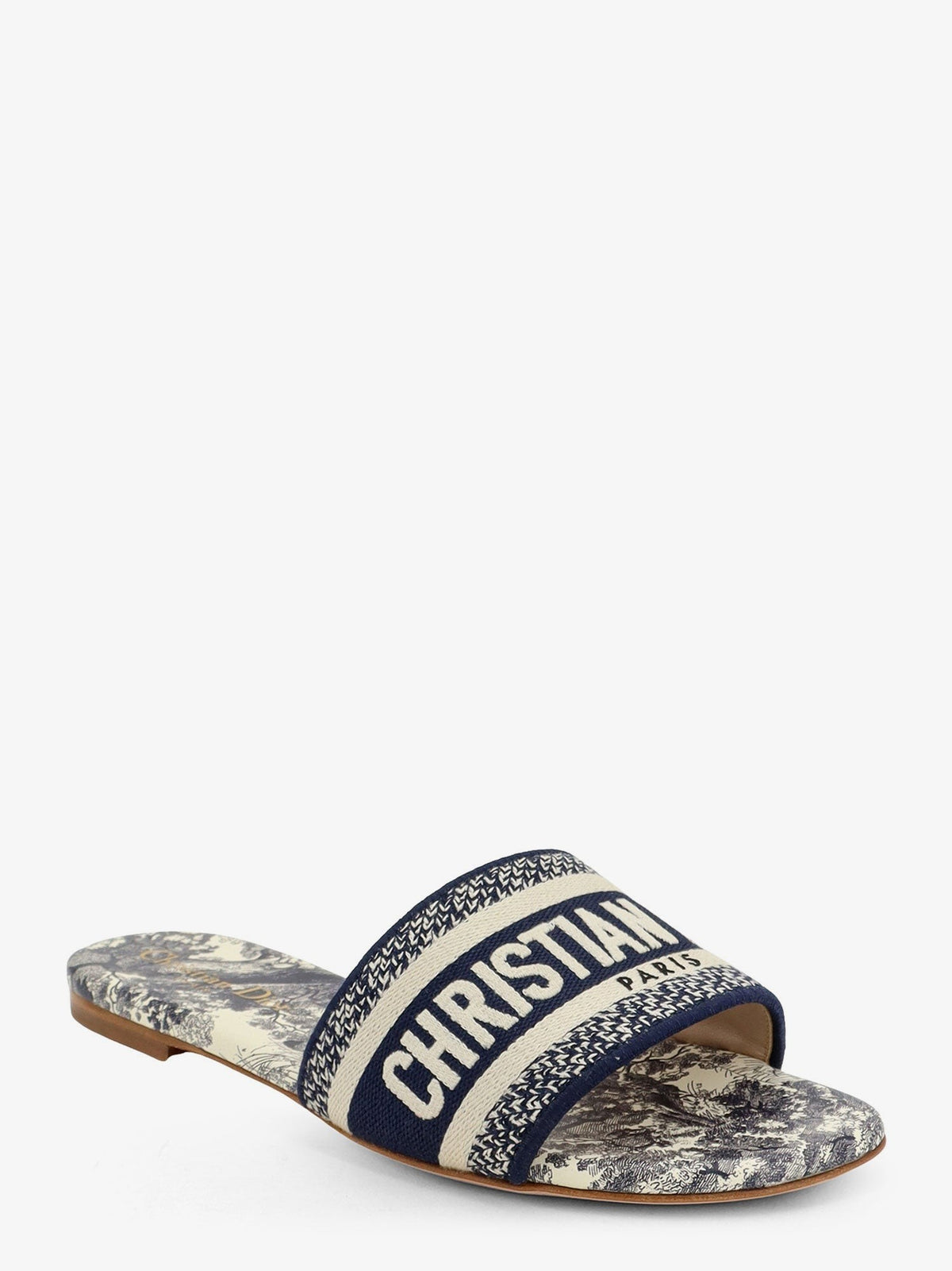 Dway sandals in cotton with Toile de Jouy motif 2