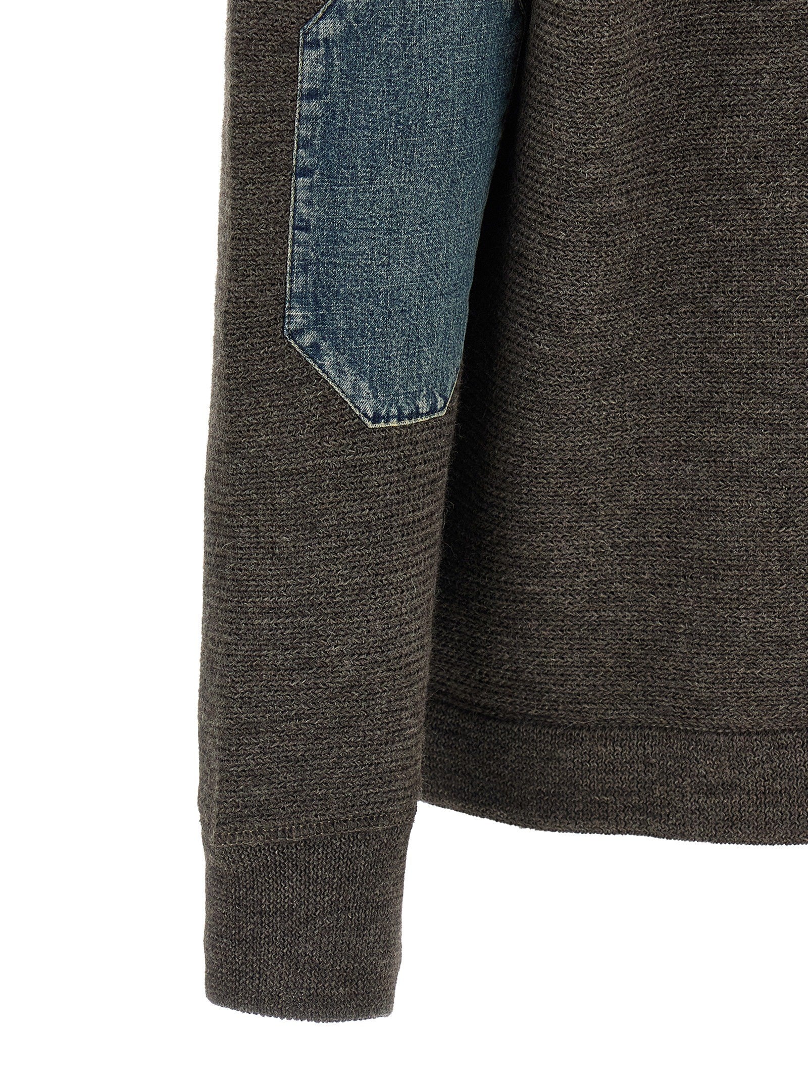 'Elbow Patch Quarter-Zip ' reversible sweater 5