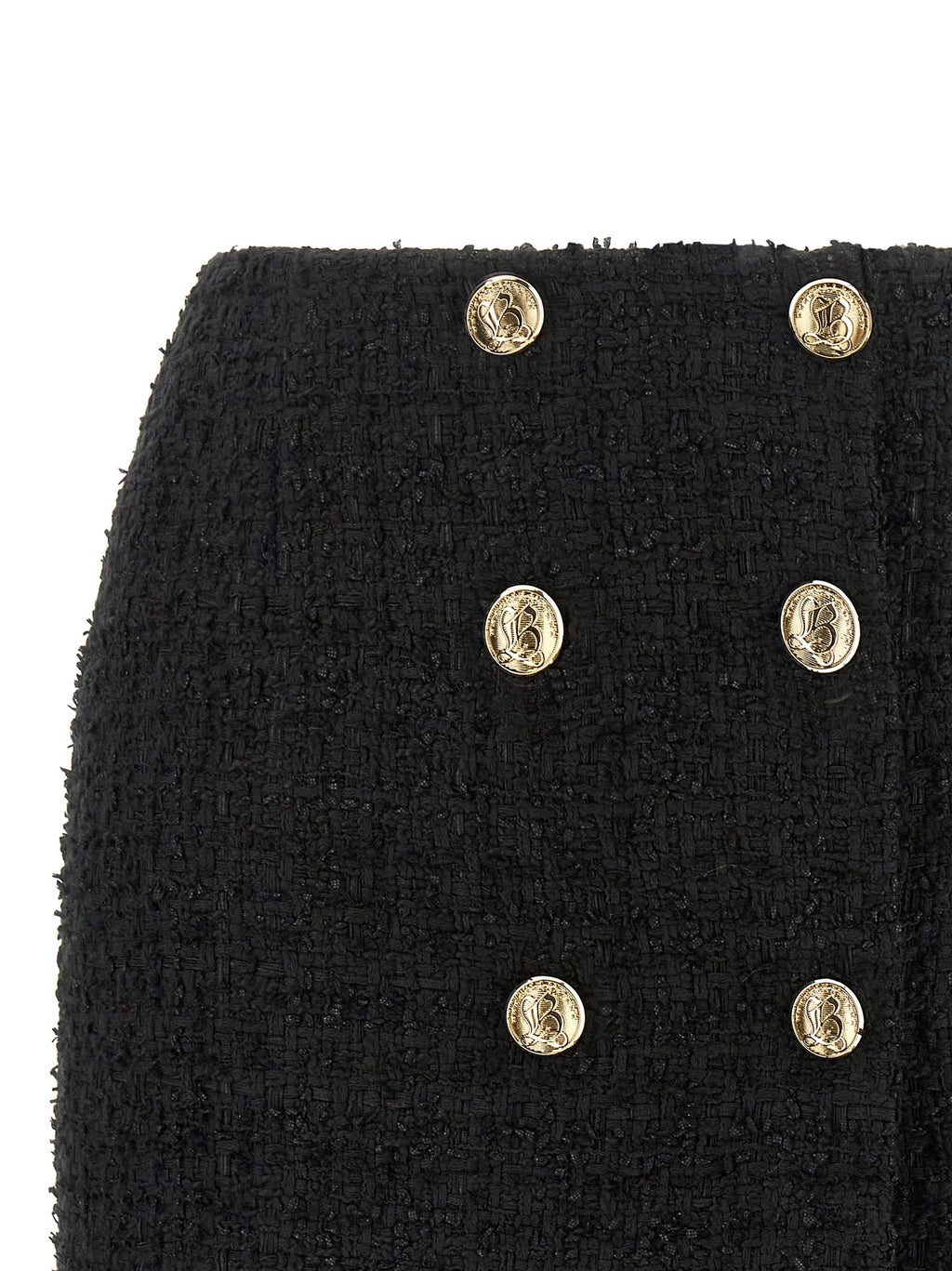 Embossed button detail miniskirt 3