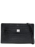 EMBOSSED SHOULDER BAG