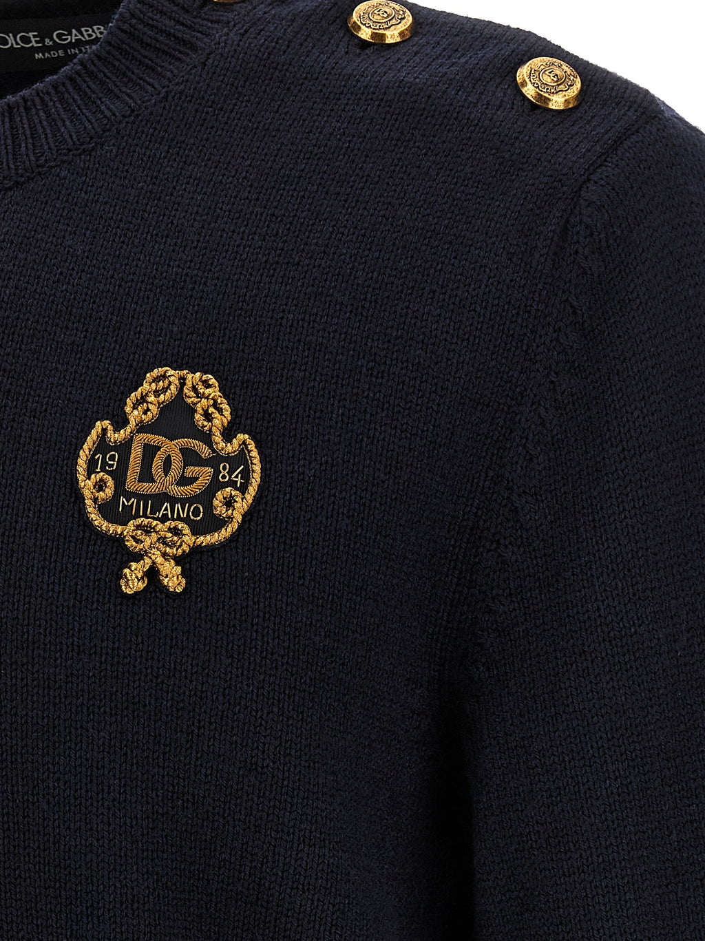 Embroidered coat of arms sweater 4