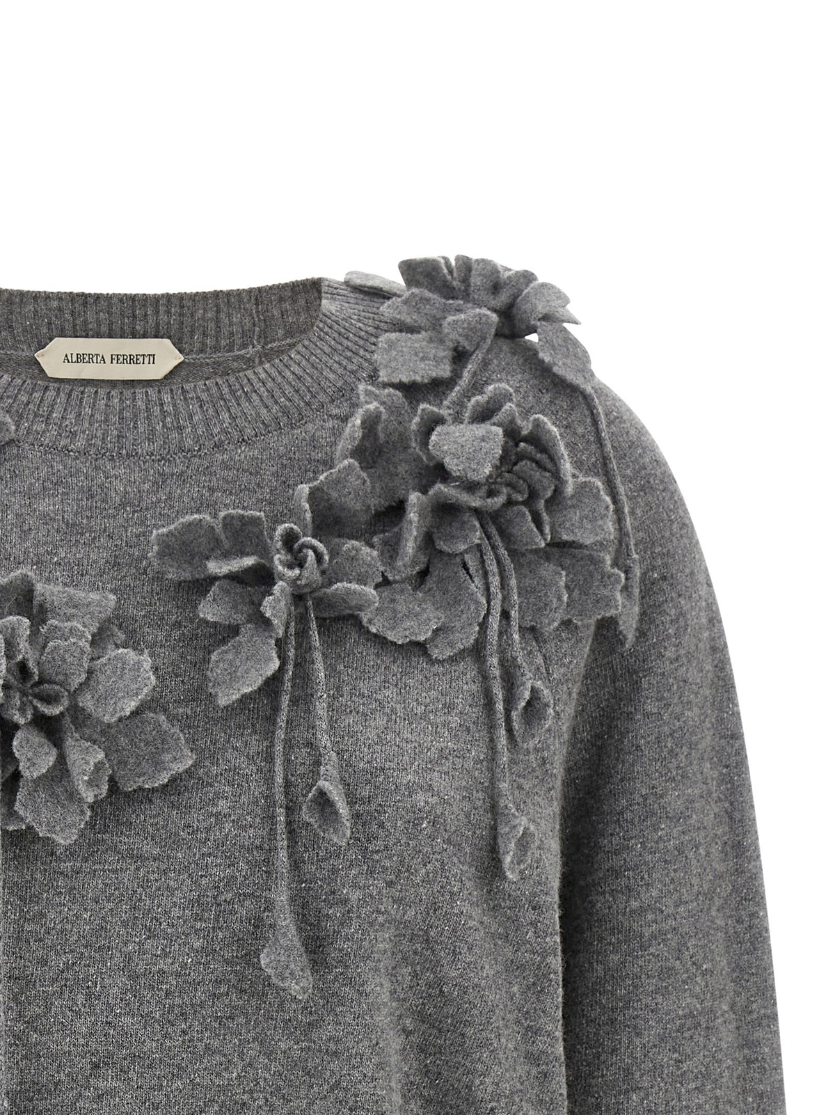 Embroidered flower sweater 3