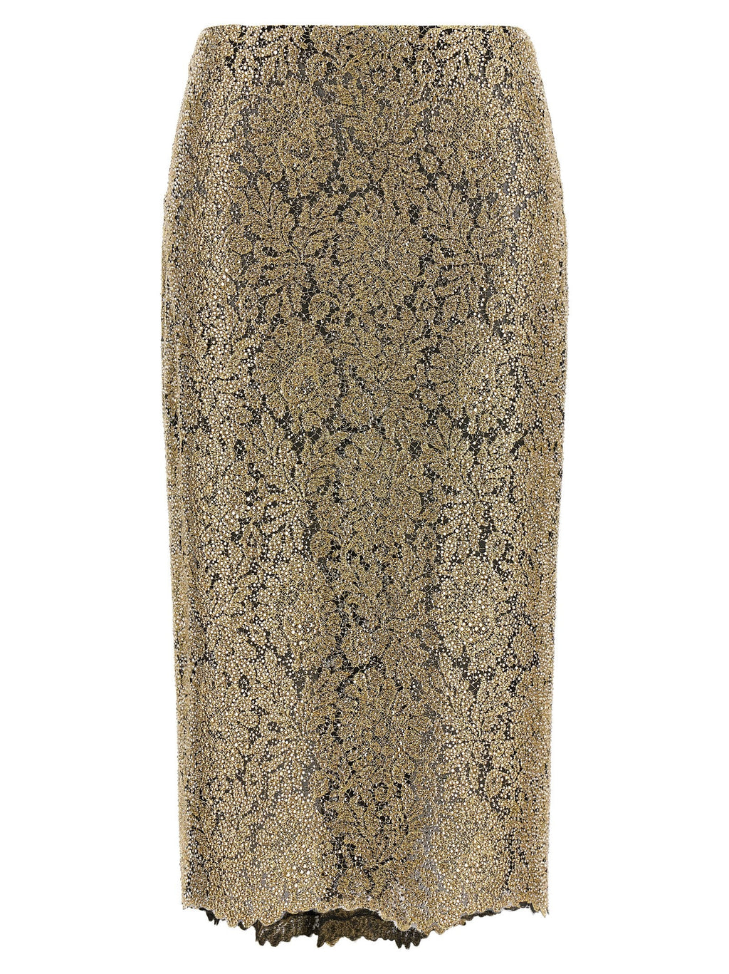 Embroidered tulle skirt