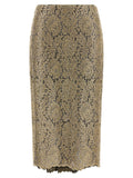 Embroidered tulle skirt