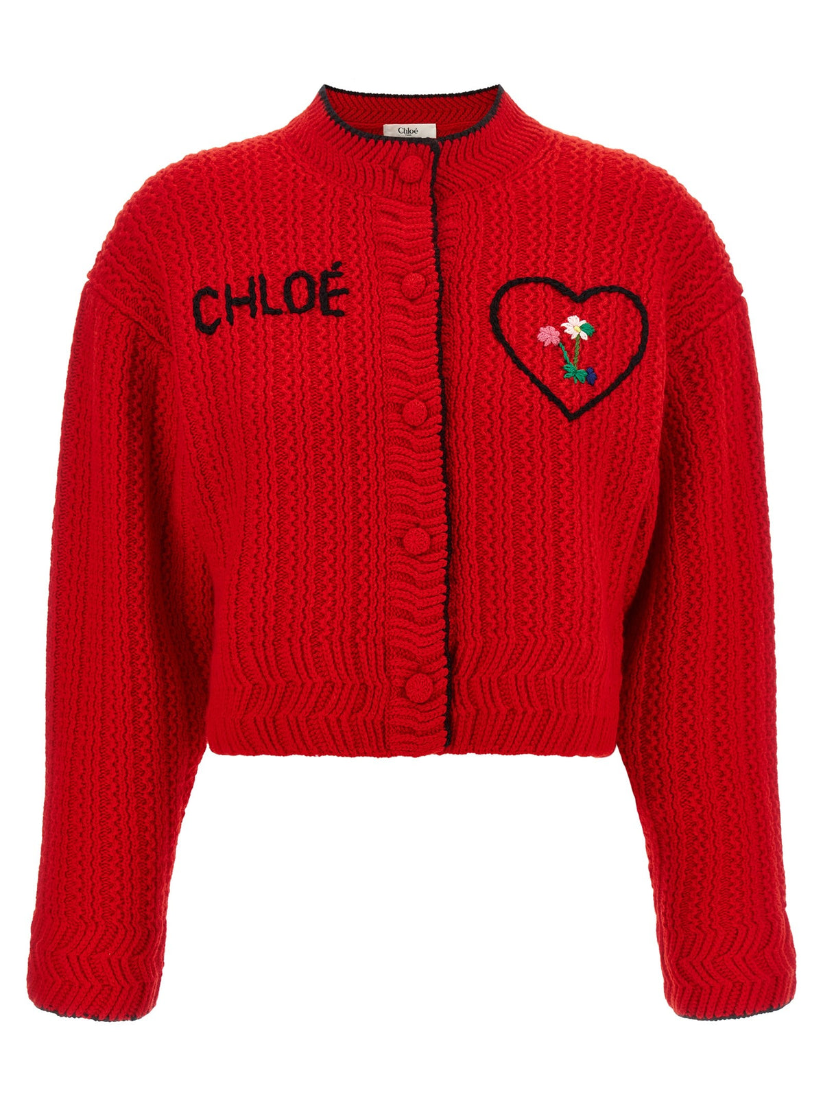 Embroidery cardigan