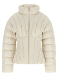 Exhausted quilted down jacket