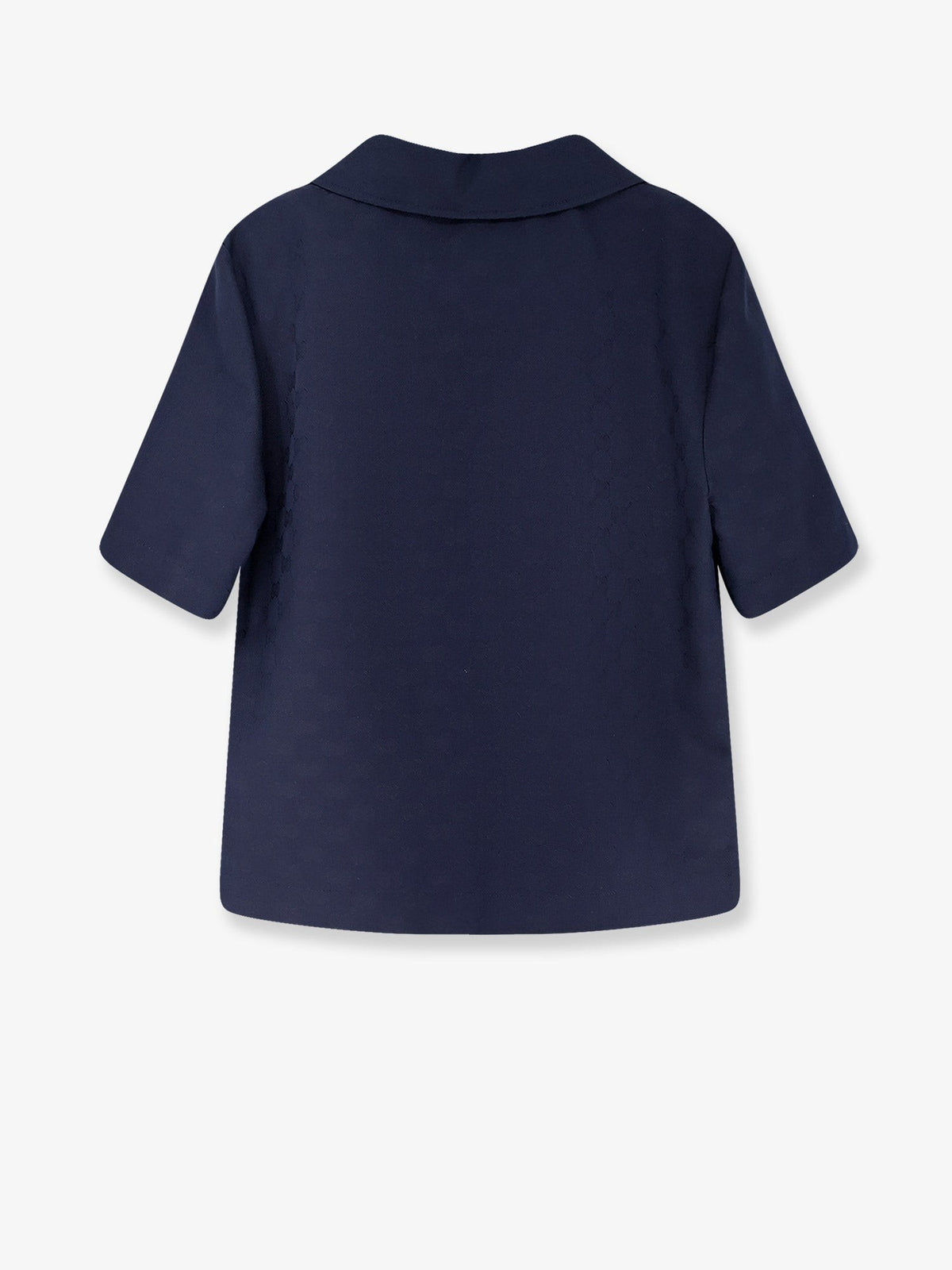 Fabric polo shirt with GG pattern 2