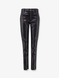 Faux leather trousers
