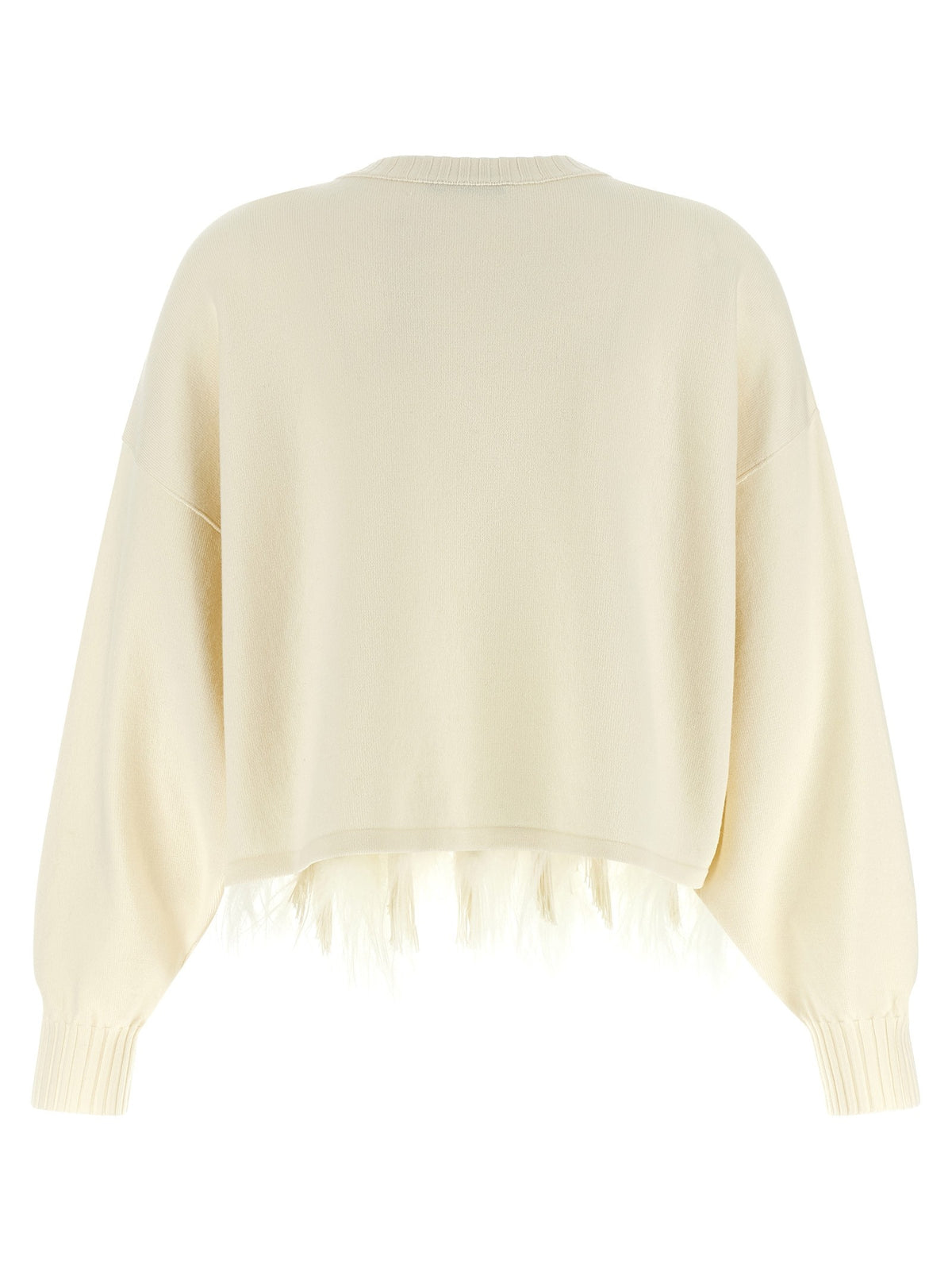 Feather cropped sweater 2
