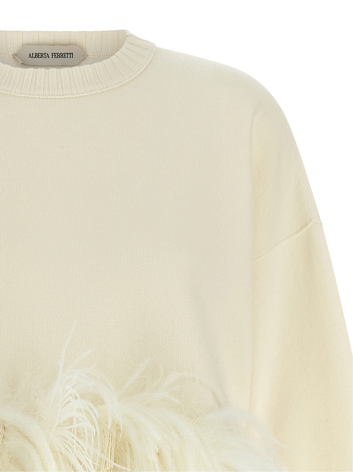 Feather cropped sweater 3