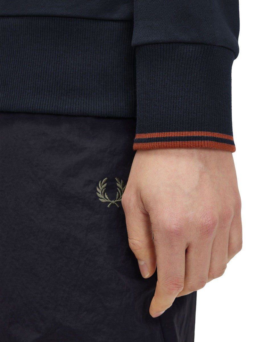 Felpa Con Logo E Zip 4