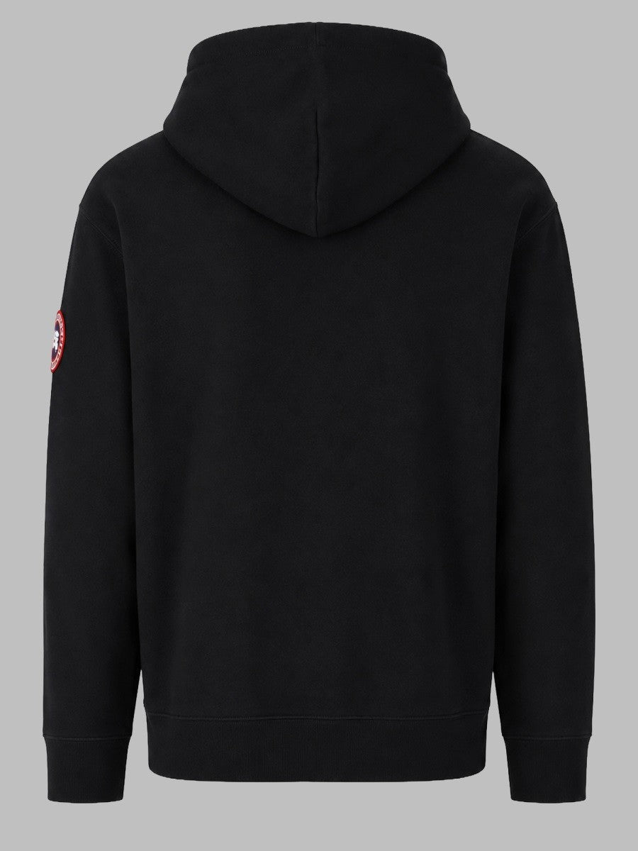 FELPA CON PATCH LOGO E CAPPUCCIO 2