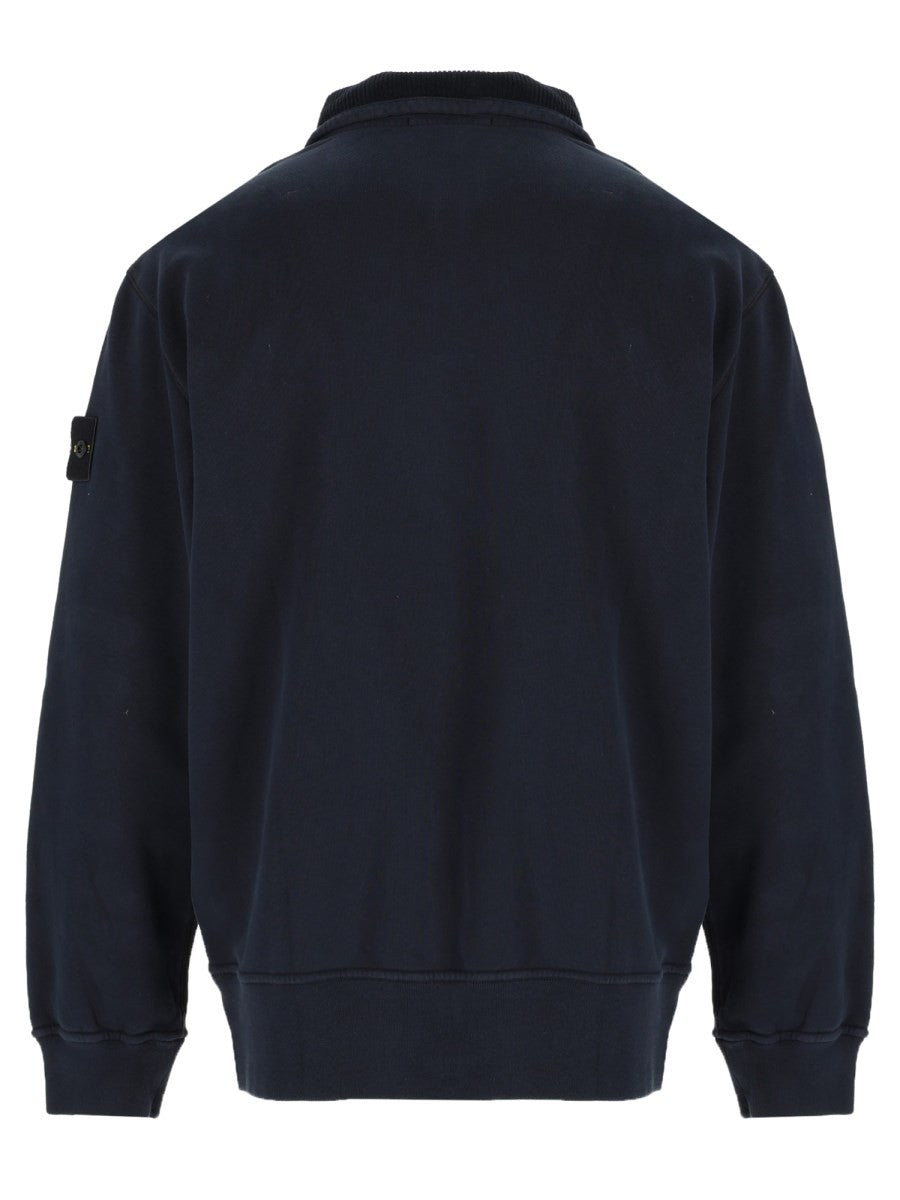 Felpa con Zip Corta e Patch Logo 2