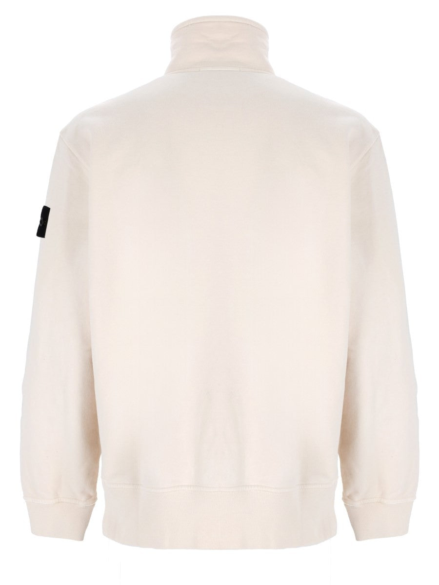 Felpa con Zip Corta e Patch Logo 2