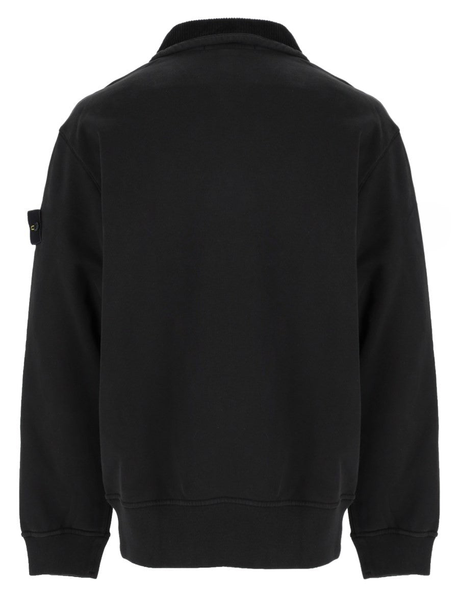 Felpa con Zip Corta e Patch Logo 2