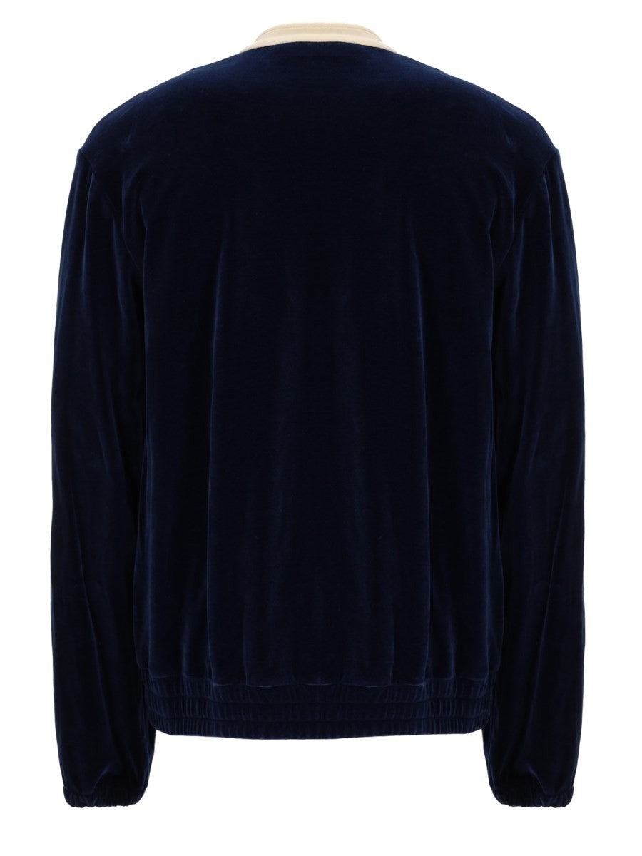 Felpa in Jersey di Cotone con Zip 2