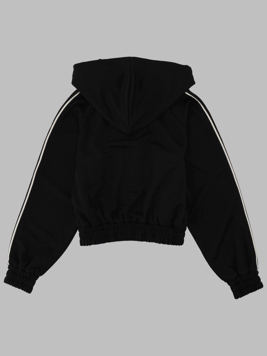 FELPA IN PIQUÉ CON LOGO E ZIP 2