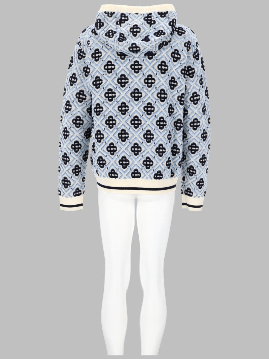 FELPA MONOGRAM CON CAPPUCCIO E ZIP 2