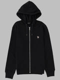 FELPA "ZEBRA" CON ZIP E CAPPUCCIO