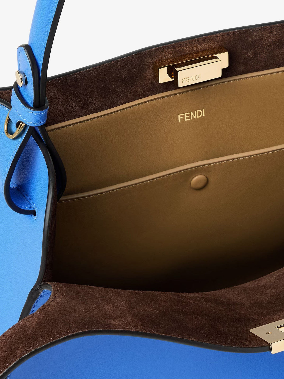 Fendi Way Medium leather shoulder bag with contrasting lining 4