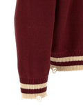 'Fin Varsity' Collared Cardigan 4
