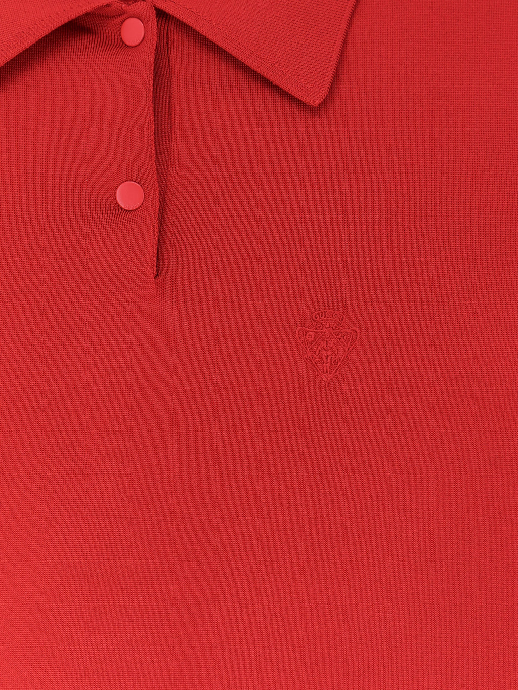 Fine stretch silk knit polo shirt 3