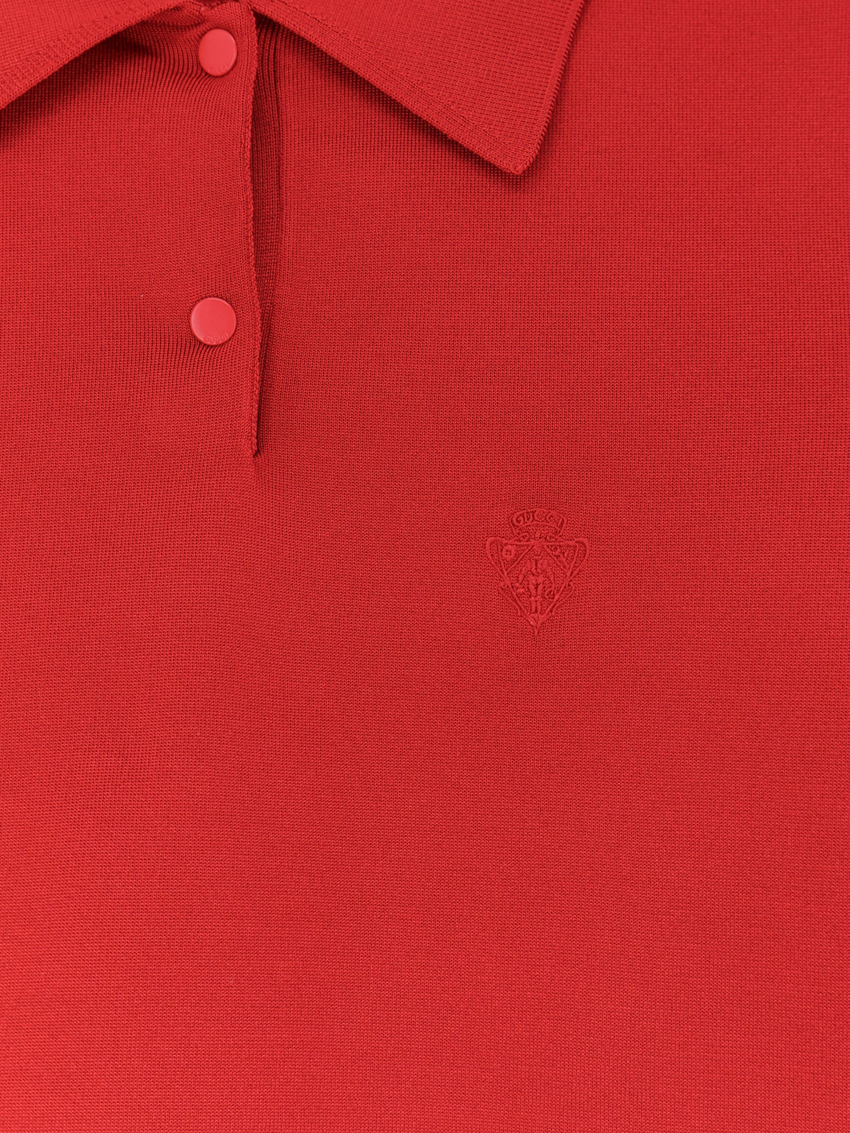 Fine stretch silk knit polo shirt 3