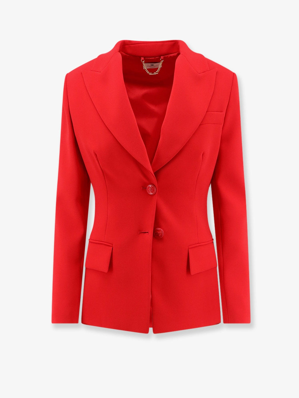Fitted blazer with laces on the back