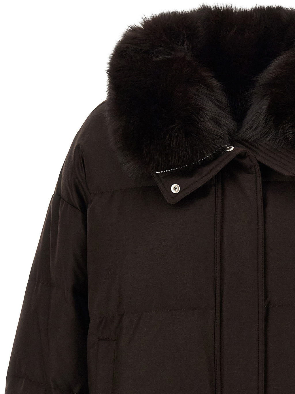 Flannel down jacket with mittens 4