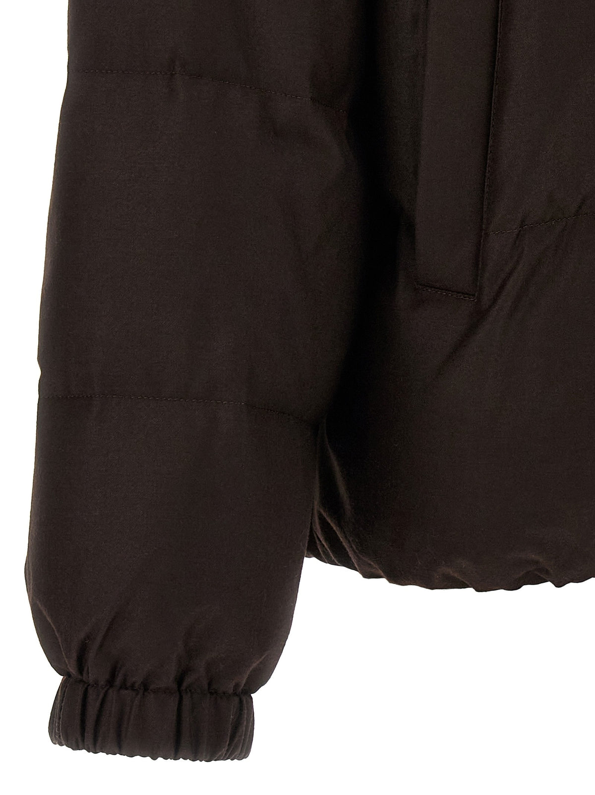 Flannel down jacket with mittens 5