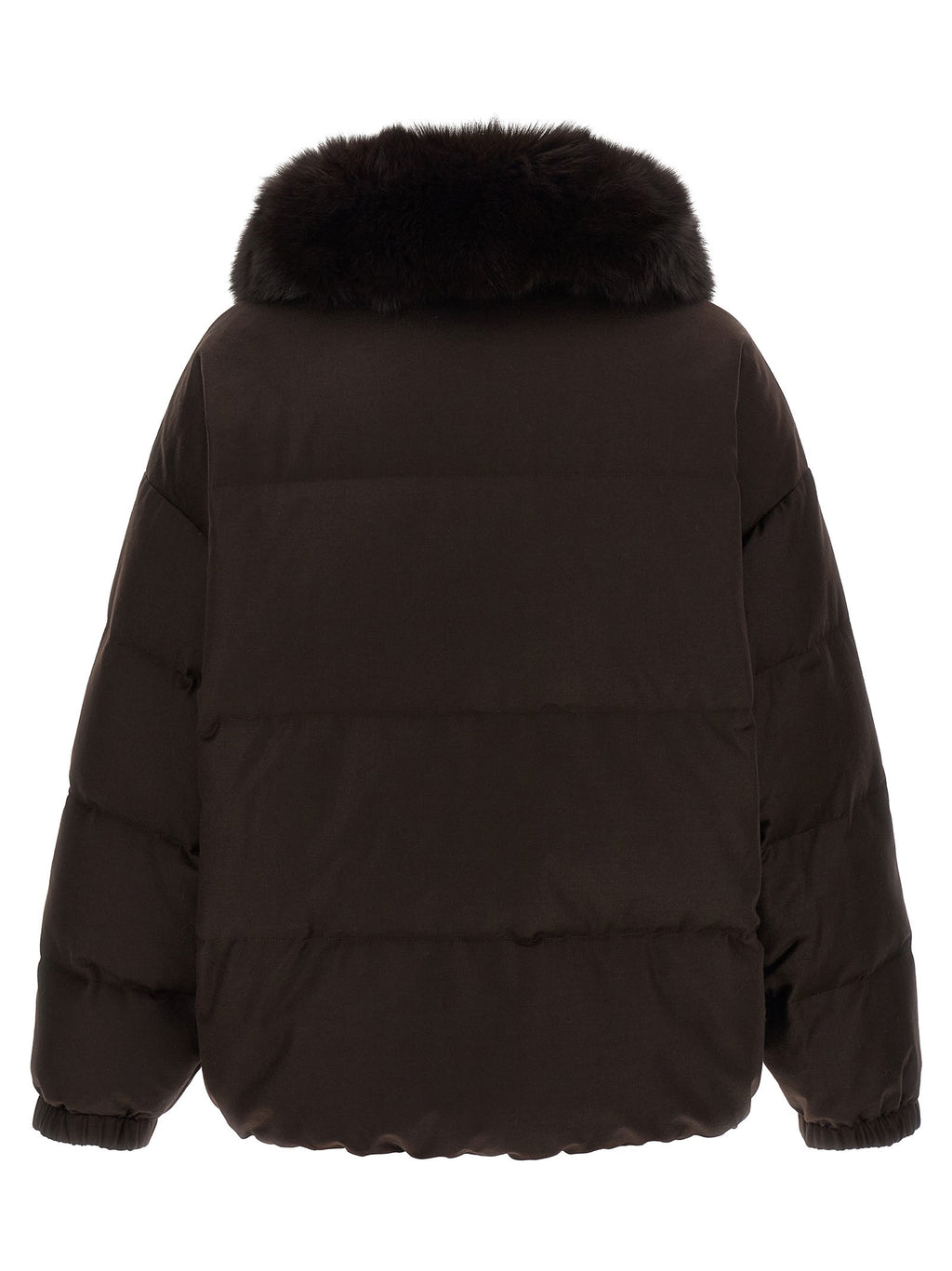 Flannel down jacket with mittens 3