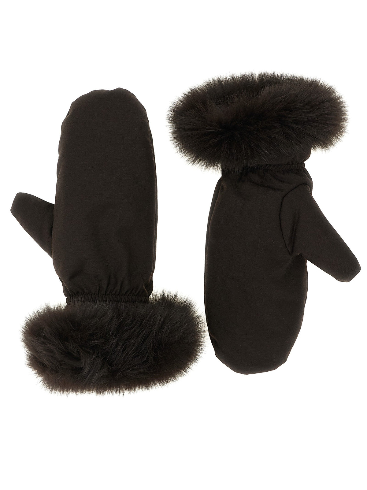 Flannel down jacket with mittens 6