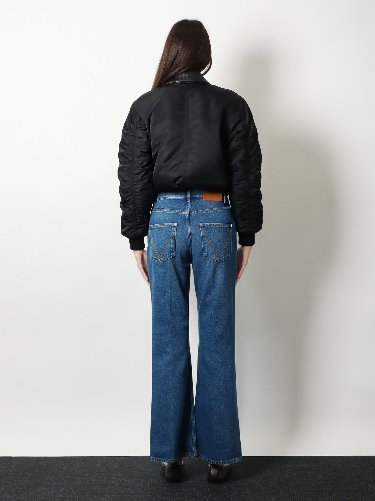 Flared cotton jeans 3