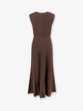 Flared Twill Fluid virgin wool dress 2