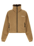 Fleece down jacket