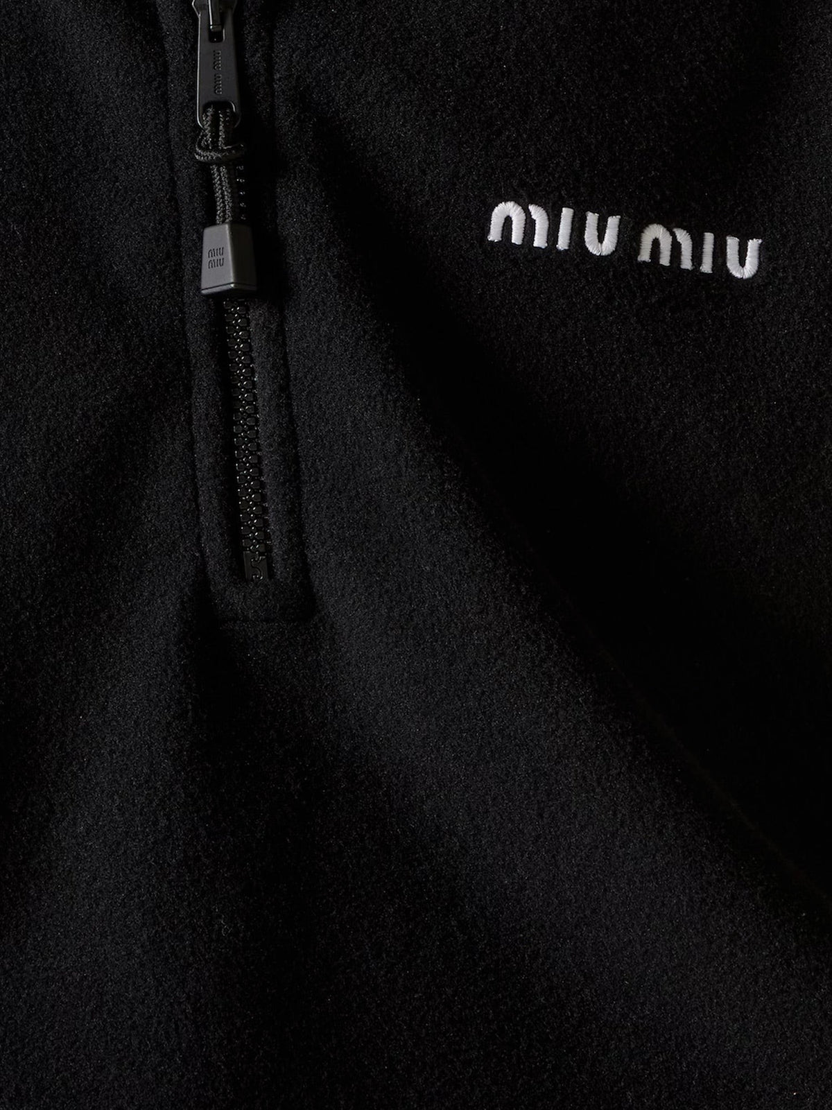 Fleece sweatshirt with Lettering Logo embroidery 3
