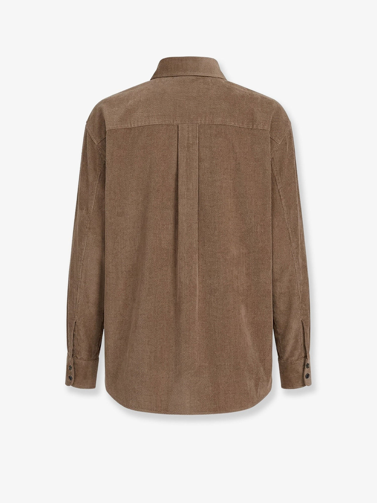 Fluid corduroy shirt with Monili 2