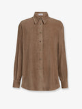 Fluid corduroy shirt with Monili