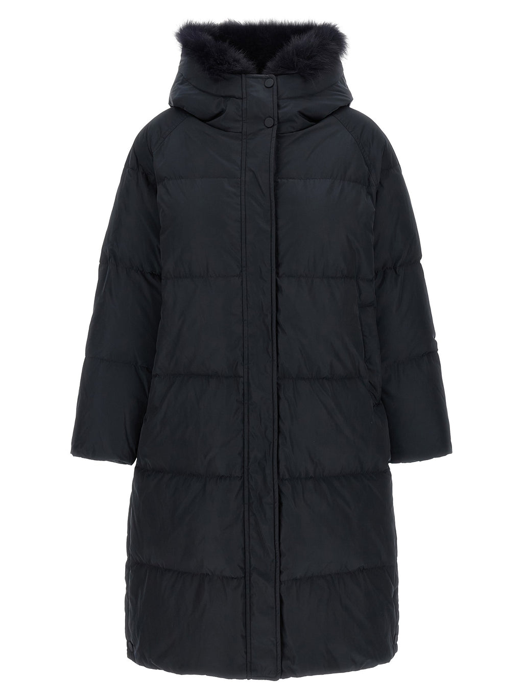 Fox fur finishing down jacket
