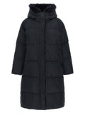 Fox fur finishing down jacket