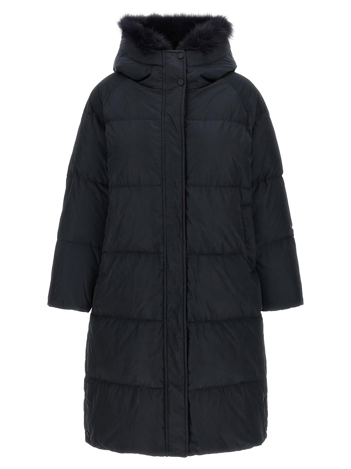 Fox fur finishing down jacket